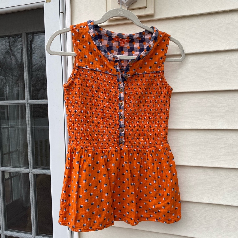ModCloth Peplum Button Up Tank Top S